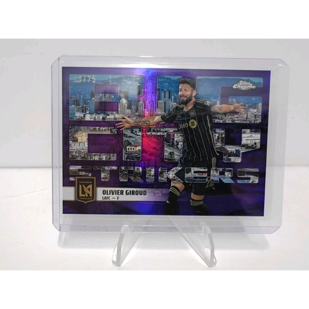OLIVIER GIROUD 2025 Topps Chrome MLS Big City Strikers Purple Refractor /75